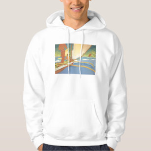 "Männer in Ausleger-Kanu" - Arman Manookian Hoodi Hoodie