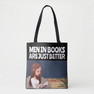 MÄNNER IN BÜCHERN SIND NUR BESSERE BUCHTASCHE TASC TASCHE