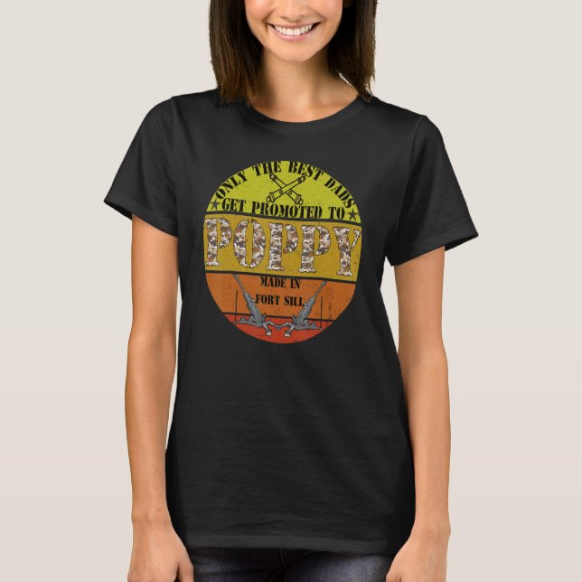Männer in Fort Sill Grumpy alten Veteran Feld Ar T-Shirt (Vorderseite)