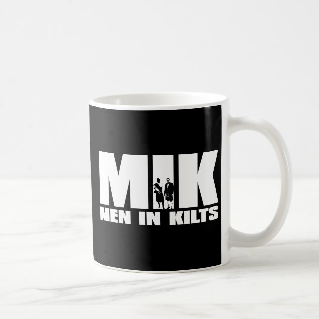 Männer in Kilts-Tasse Kaffeetasse (Rechts)
