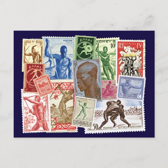 Männer in Postdesigns Postkarte (Vorderseite)