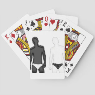 Männer in Unterwäsche Spielkarten