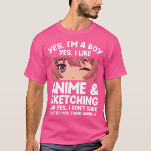 Männer Ja, ich bin ein Junge Ja, ich mag Anime Ske T-Shirt