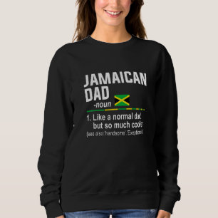 Männer Jamaikanischer Vater Definition Vatertag Sweatshirt