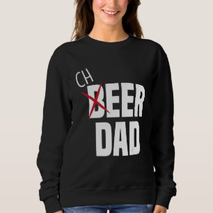 Männer jubeln Papa Cheerleading Papa Bier Cheerl Sweatshirt