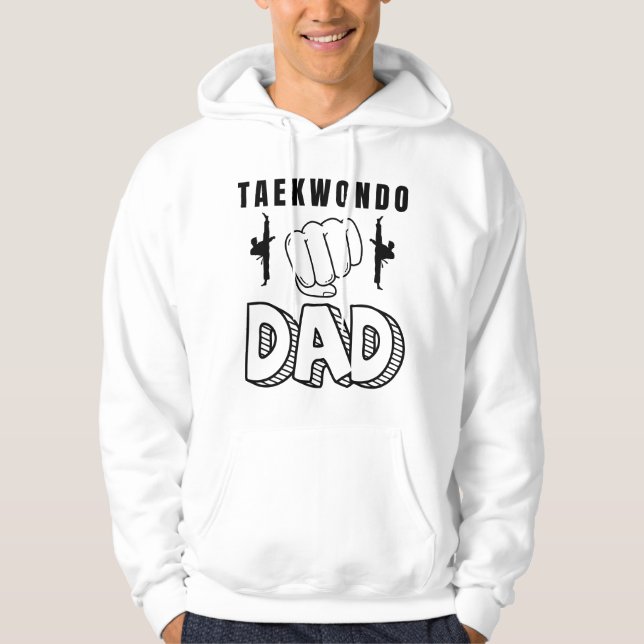 Männer-Kampfkunst-Vater Taekwondo Hoodie (Vorderseite)