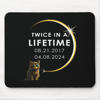 Männer Katze Totale Sonnenfinsternis Twice Mousepad