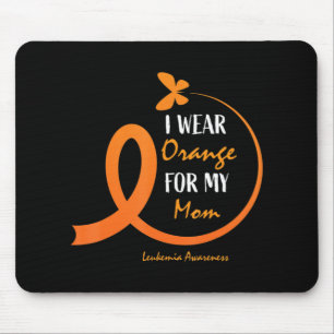 Männer Kinder Orange für meine Mama Leukämie a Mousepad