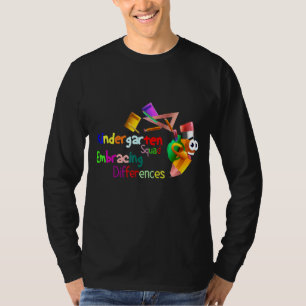 Männer Kindergarten-Gruppe Akzeptiert Unterschiede T-Shirt