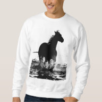 Männer Kleidung Running Pferde Pop Art Template Mä