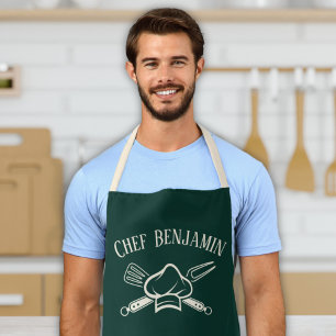 Männer Koch Individuelle Name Kochen GRILLEN Schür Schürze