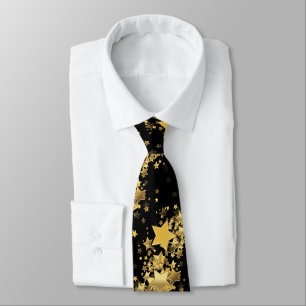 Männer-Krawatte-Gold-Stars Krawatte
