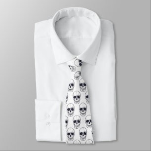 Männer-Krawatte-Halloween-Skulls Krawatte