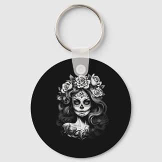Männer La Catrina Tag der Regierungsbehörde Schlüsselanhänger