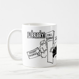 Männer lesen Bücher in einer Bibliothek Kaffeetasse