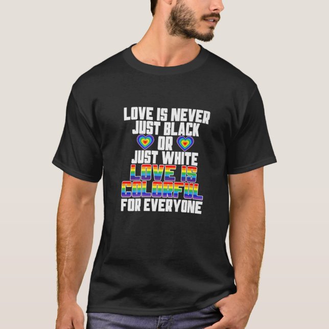 Männer LGBT Ally Rainbow Pride Flag Lesbian Gay Tr T-Shirt (Vorderseite)