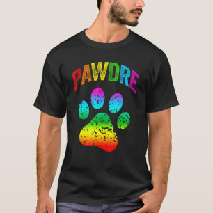 Männer LGBT Rainbow Hund Vater Katze Vater Pet Pet T-Shirt