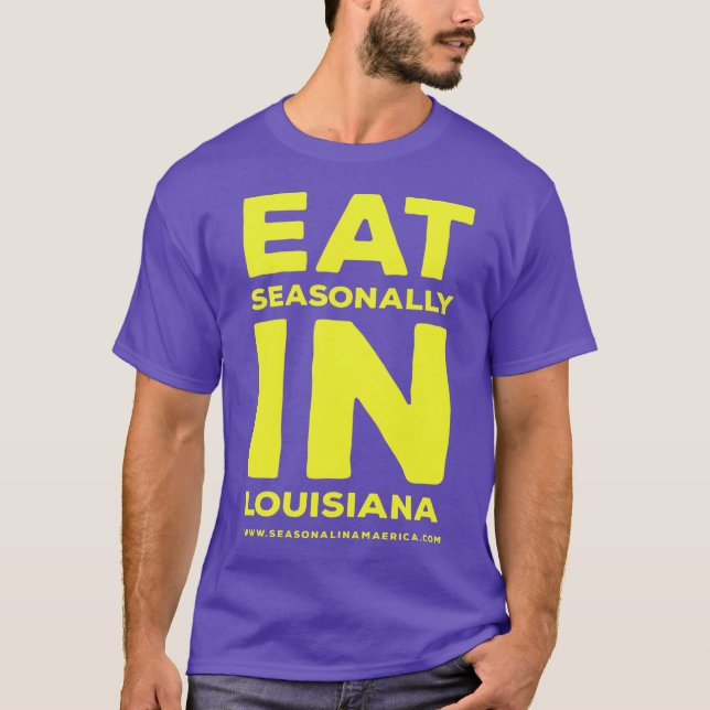Männer lila und Gold saisonal im LA T-Shirt (Vorderseite)