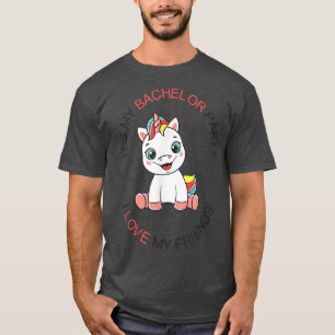 Männer Lustig Meine Junggesellenparty Süß Einhorn T-Shirt