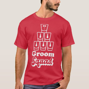 Männer Lustige Bräutigam Truppe Hochzeit Junggesel T-Shirt