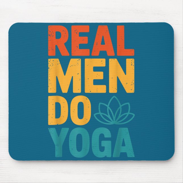 Männer machen echtes Yoga Mousepad (Vorne)