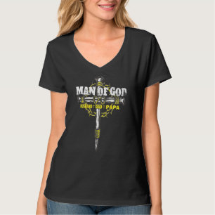 Männer Mann Gottes Ehemann Vater Papa Fhathers Day T-Shirt