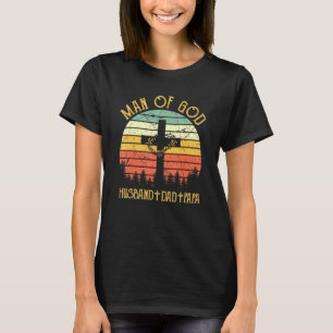 Männer Mann Gottes Ehemann Vater Papa T-Shirt