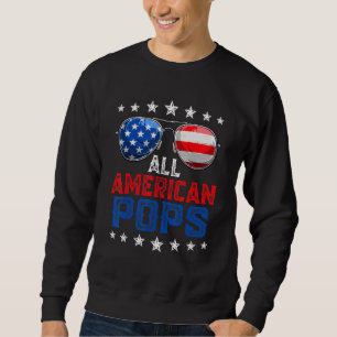 Männer Männer Vater Alle amerikanischen Pop 4. Jul Sweatshirt