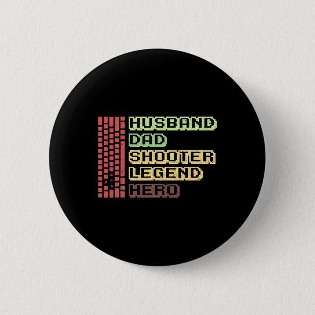 Männer-Maus-Gamer-Design für Ihren Computer-Gaming Button (Vorderseite)
