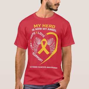 Männer mein Held ist jetzt mein Engel Kinderkrebs T-Shirt