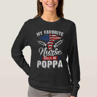 Männer mein Lieblingsessen nennt mich Poppa Patrio T-Shirt