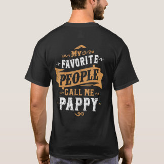 Männer Meine Lieblingsmenschen nennen mich Pappy V T-Shirt