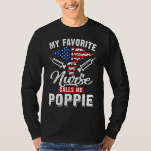 Männer Meine Lieblingsnahrung nennt mich Poppie Pa T-Shirt