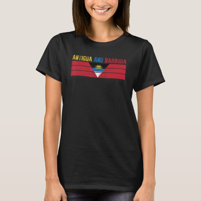 Männer mit Antigua- und Barbuda-Flagge - Frauen Ki T-Shirt (Vorderseite)