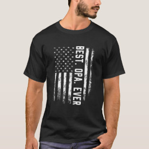 Männer mit der besten Opa je amerikanisches Flag-G T-Shirt
