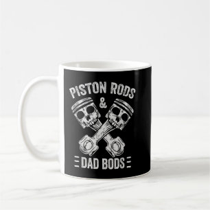 Männer mit Kolbenstange und Dieselmotor für Väter Kaffeetasse