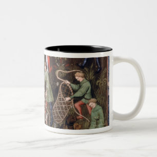 Männer mit Netzen Zweifarbige Tasse
