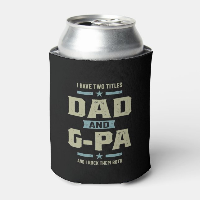 Männer mit zwei Titeln Vater und G-Pa Dosenkühler (Kanne Vorderseite)