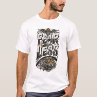 Männer Motivations-T-Shirt Fearless Tiger Mountain