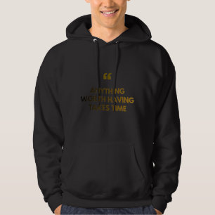 Männer Motivations Zitat Kapuzenpullover Hoodie
