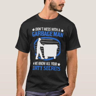 Männer Müllmann Müllabfuhr Stadt Reinigung T-Shirt