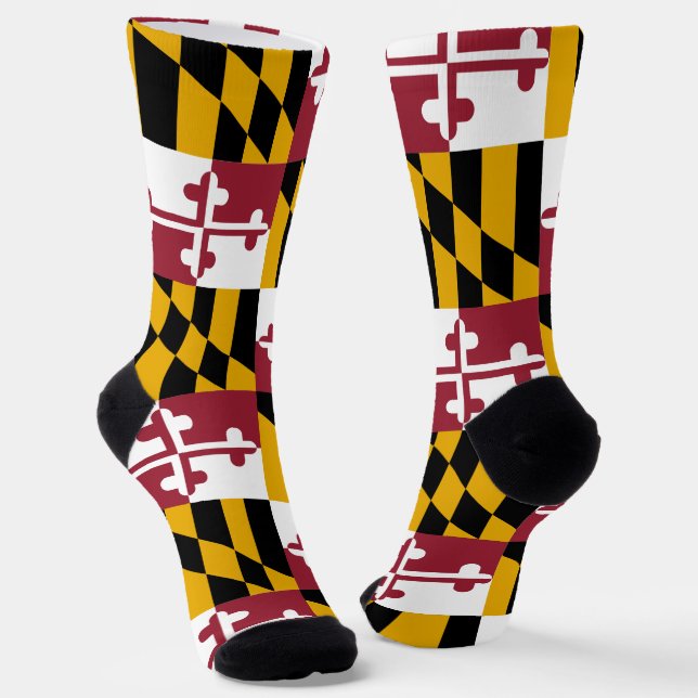 Männer nachhaltige Crew Socken mit der Flagge von  (Gewinkelt)