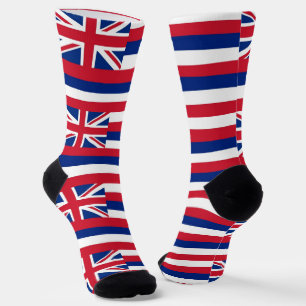 Männer nachhaltige Crew Socken mit Fahne Hawaii