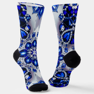 Männer nachhaltige Socken mit blauen Farben
