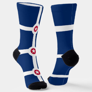 Männer nachhaltige Socken mit Indianapolis-Flagge
