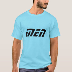 Männer Name Text gedruckt Blaue Farbe 100% Baumwol T-Shirt