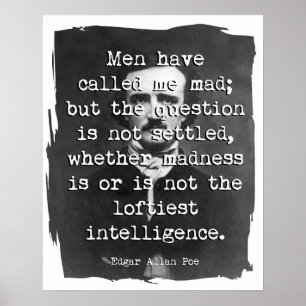 Männer nennen mich Mad Poe Zitat Poster