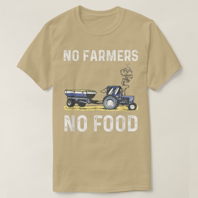 Männer ohne Bauer Keine Lebensmittel T-Shirt (Design vorne)