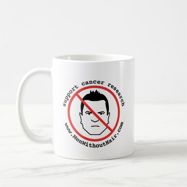 Männer ohne Haar-Tasse Kaffeetasse (Links)