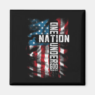 Männer One National Under God 4. Juli Männer Fraue Magnet
